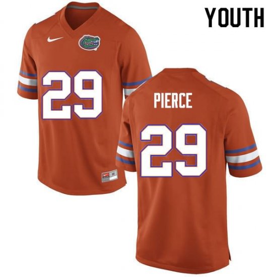 Youth Florida Gators #29 Dameon Pierce NCAA Nike Orange Authentic Stitched College Football Jersey YWF6562IR